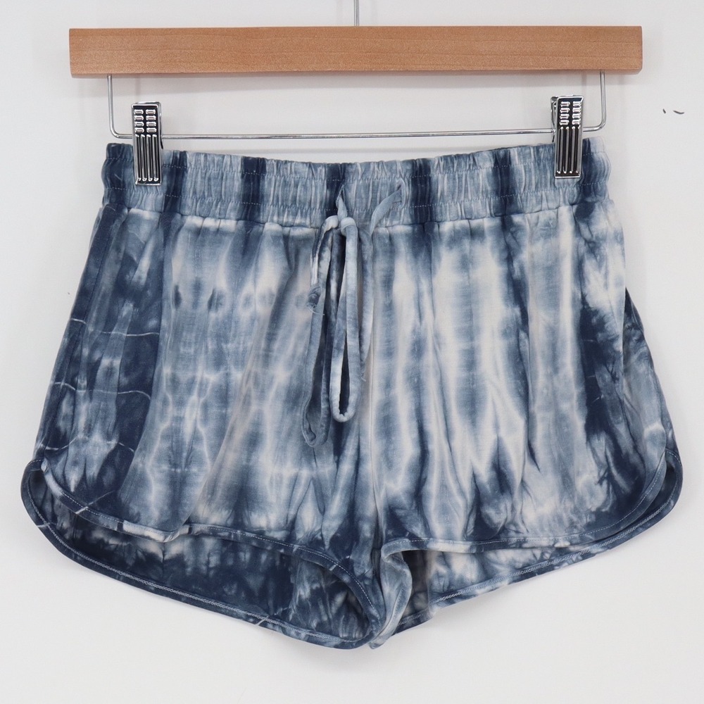 Others Follow Shorts Womens XS Blue Tie Dye Dolphin Drawstring